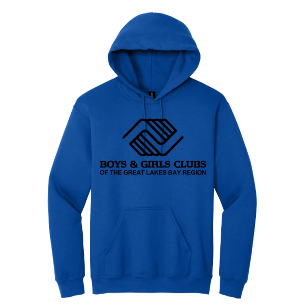 Boys and Girls Club of Bay City Blue Logo Hoodie
