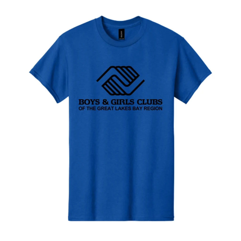 Boys and Girls Club of Bay City Blue Logo Tee